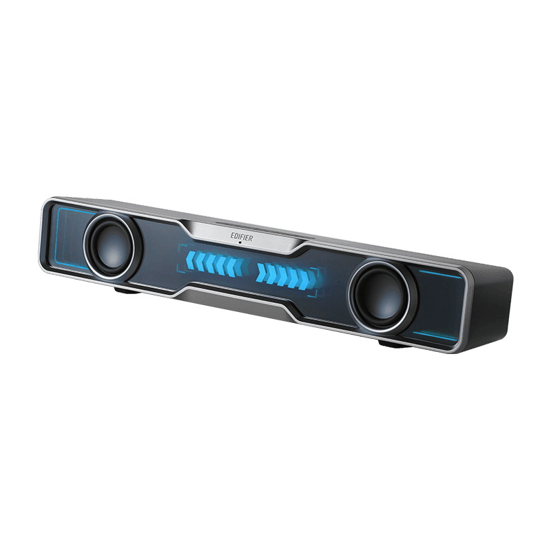 Edifier QS30 Multimedia Soundbar, Bluetooth V5.4 Enhanced Bass Integrated Mic with Dynamic Lighting Multiple Sound Effects, USB Powered Speaker for Desktop PC Laptop Tablets - Black
