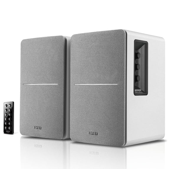 Edifier R1280DB 42W RMS Bluetooth Bookshelf Speakers, Surround Sound, White, Wireless