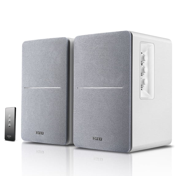 Edifier R1280T Powered Bookshelf Speakers, 2.0 Active Monitor Speaker System, Holiday Gift - White