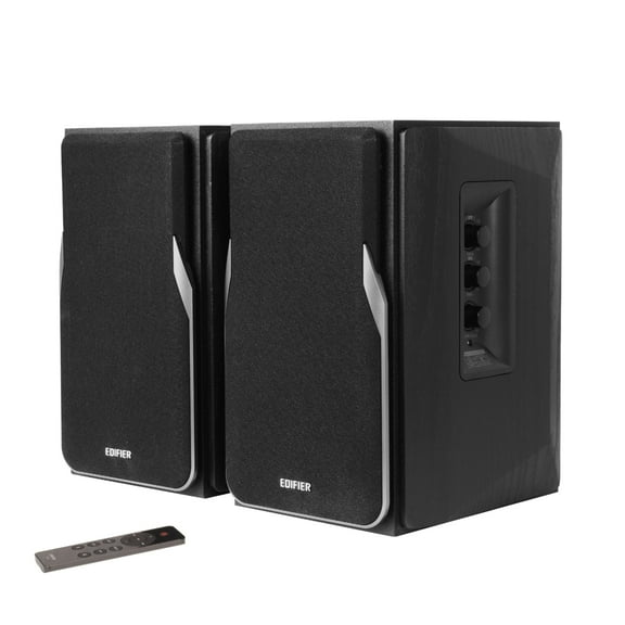 Edifier R1380DB Active Bluetooth Bookshelf Speakers - Optical/Coaxial Input - 2.0 Wireless Studio Monitor Speaker - 42W RMS - Black