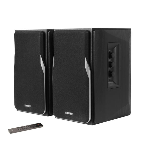 Edifier R1380DB Active Bluetooth Bookshelf Speakers - Optical/Coaxial Input - 2.0 Wireless Studio Monitor Speaker - 42W RMS - Black