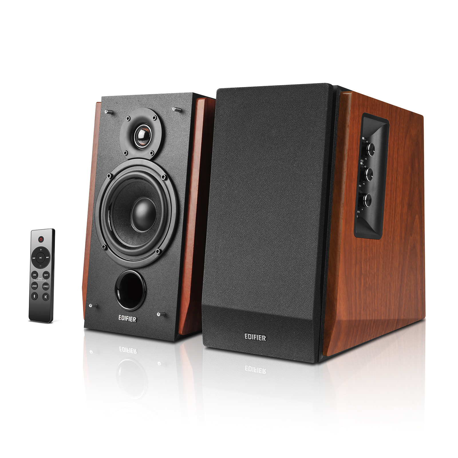 Edifier R1700BTs Active Bookshelf Speakers - Bluetooth v5.0, 2.0 Wireless Near Field Studio Monitor Speaker - 66w RMS with Subwoofer Line Out - Wooden Enclosure - image 1 of 7