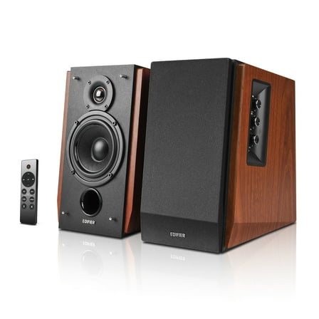 Edifier R1700BTs Active Bookshelf Speakers - Bluetooth v5.0, 2.0 Wireless Near Field Studio Monitor Speaker - 66w RMS with Subwoofer Line Out - Wooden Enclosure