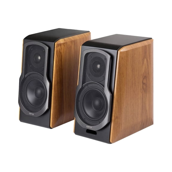 Edifier S1000DB - Speakers - bookshelf - wireless - Bluetooth - 120 Watt (total) - 2-way - black, wood