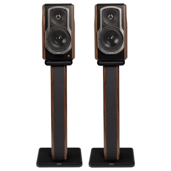 Edifier S2000MKIII Powered Bluetooth Bookshelf 2.0 Speakers with speaker stands