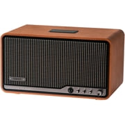 Edifier S300 Hi-Fi Tabletop Speaker, Hi-Res Audio LDAC for Wireless Multi-Room & Stereo Pairing, 80W Power Works with AirPlay 2 Bluetooth 5.4 USB-C AUX Inputs, Retro Design with Remote - Brown