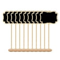 Edikesy Garden Decor,Pack of 10 Mini Wooden Blackboards,Small