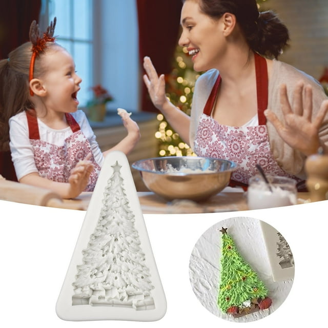 Edikesy Silicone Molds,Christmas Collection Fondant Cake Mould