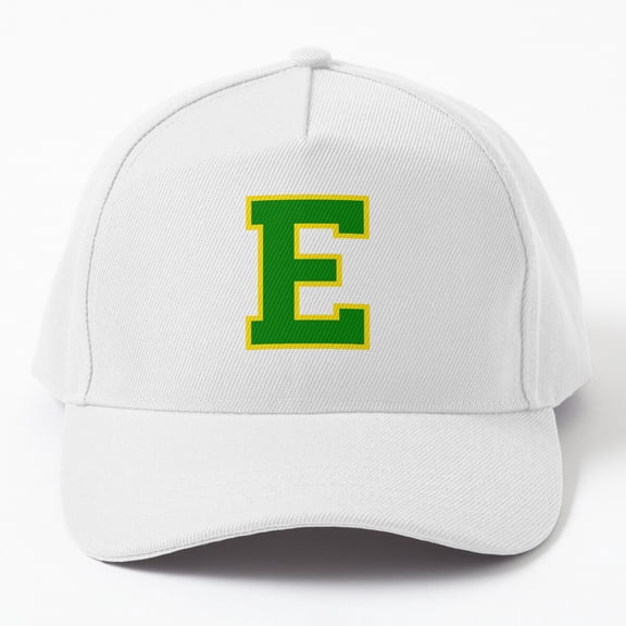 Edina E Baseball Cap, City Initial Lettering Graphic Design, Classic Everyday Hat