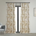 thumbnail image 1 of Edina Washed Mustard Printed Cotton Curtain (1 Panel), Edina Washed Mustard, 50W X 108L, 1 of 11