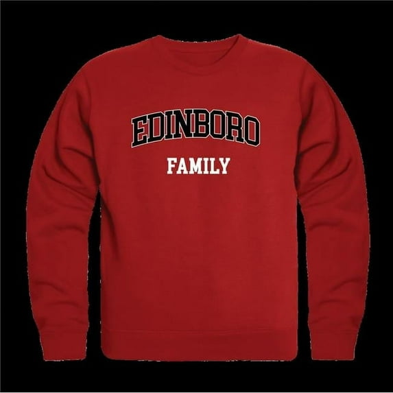 Edinboro University Fighting Scots Family Crewneck Sweatshirt, Red - Medium