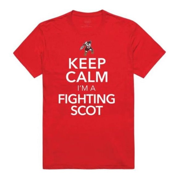 Edinboro University Fighting Scots Keep Calm T-Shirt, Red - 2XL