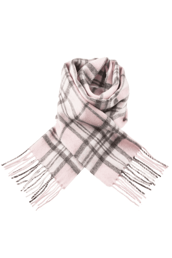 Edinburgh Lambswool Tartan, Pink Scarf