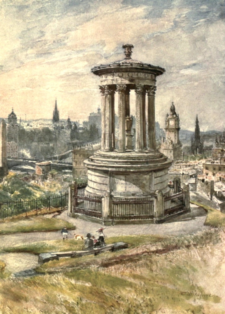 Edinburgh 1904 Edinburgh from Calton Hill Canvas Art - John Fulleylove (24 x 36)