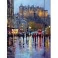 thumbnail image 1 of Edinburgh Castle Street Scenery Canvas Print Home Wall Decor, 1 of 8