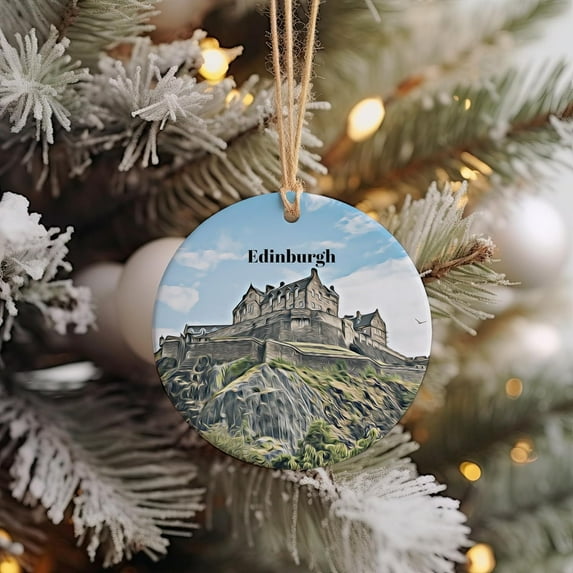 Edinburgh Ornament, Christmas Ornament, Edinburgh Gift, Christmas Decor, Edinburgh Souvenir, Edinburgh Travel, Travel Gift eiJWaH (Edinburgh-30TH31)