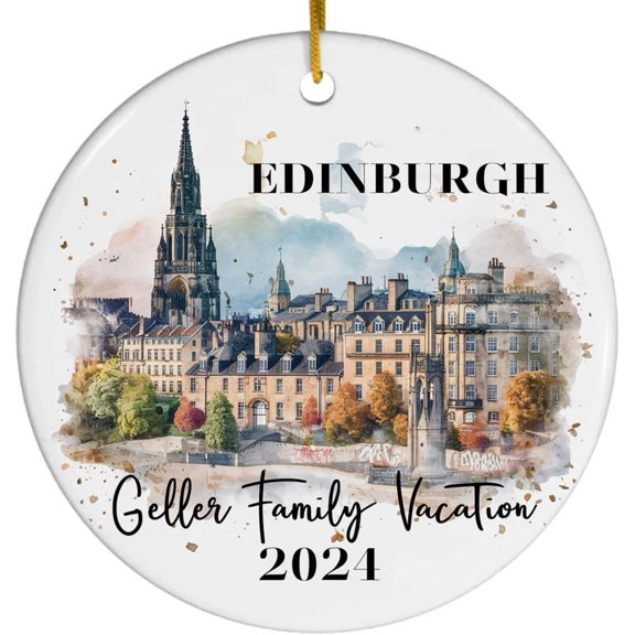 Edinburgh Vacation Ornament, Edinburgh Ornament, Christmas Ornament, Personalized Gift, Scotland Souvenir, Edinburgh Souvenir,Edinburgh Gift Ycc9AQ