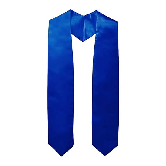 Ediodpoh Academic Graduation Stole for Middle School High School Pure Color Honor Sash Silk Shawl for Adults Dark Blue