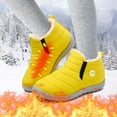 thumbnail image 1 of YOUSNH Childrens Winter Childrens Boots Flat Splashing Warm Short Tube Snow Boots Girls Boots Yellow 12.5, 1 of 6