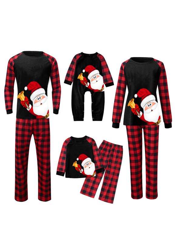 Ediodpoh Christmas Children Kids Print Blouse Tops and Pants Xmas Family Clothes Pajamas Family Christmas Pajamas Matching Sets Christmas_007 7-8 Years