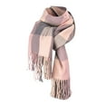 thumbnail image 1 of Riforla Christmas Fashionable Autumn and Winter Womens Neck Scarf Festive Holiday Season Accessory Pink, 1 of 3