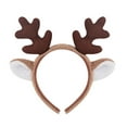thumbnail image 1 of Riforla Christmas Reindeer Headband with Ears Pie Headbuckle Hair Accessories for Childrens Dress up Props and Parties Coffee, 1 of 3
