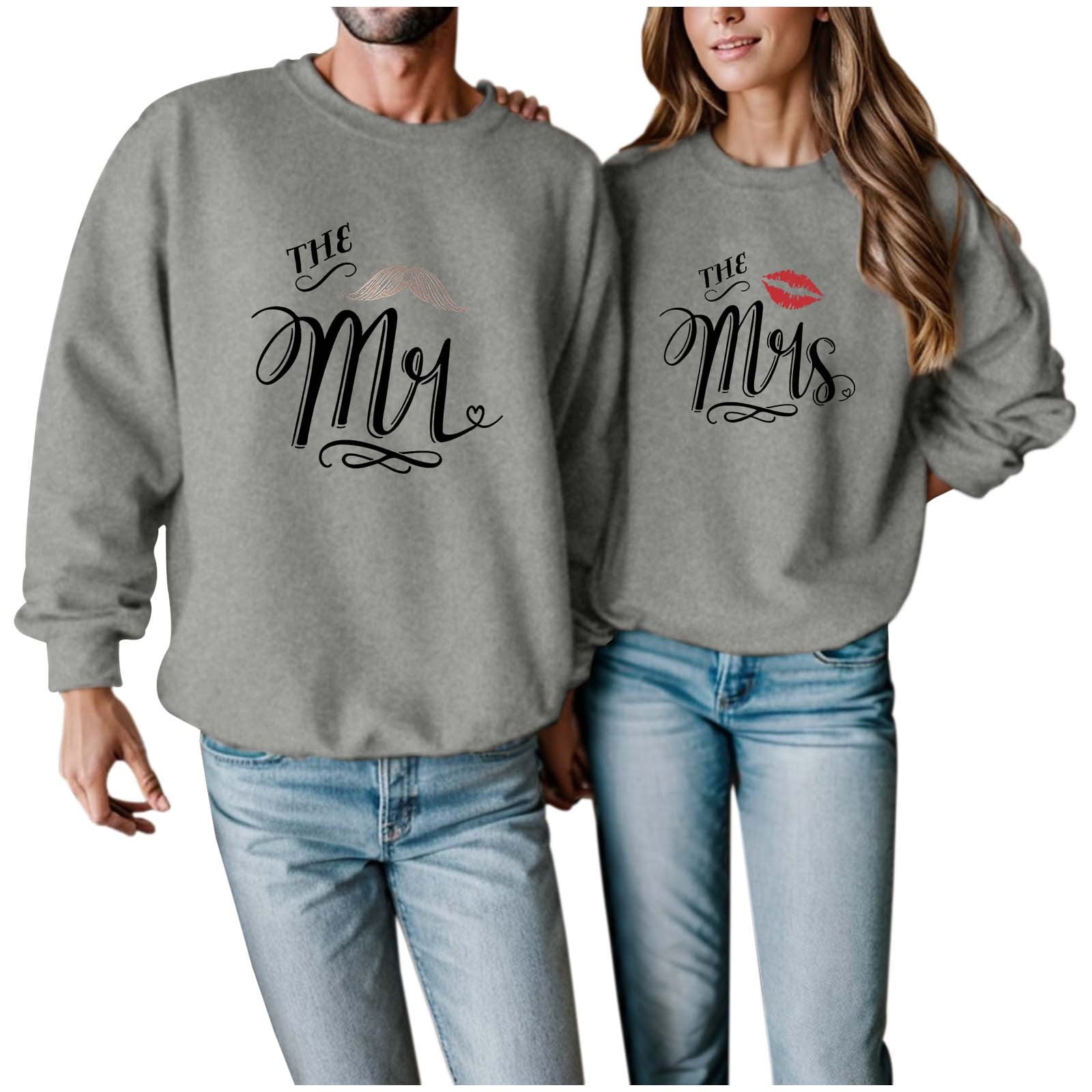 Ediodpoh Couple's Casual and Sports Style Hoodie with Valentine's Day