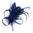 thumbnail image 1 of Ediodpoh Delicate Feather Hairband for Women Versatile Headpiece for Parties Performances and Elegant Floral Themed Events Navy, 1 of 3