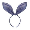 thumbnail image 1 of Ediodpoh Easter Glittery Large Bunny Ear Headband Sparkly Fabric Party Hair Accessory for Kids Adults and Festive Celebrations Navy, 1 of 2