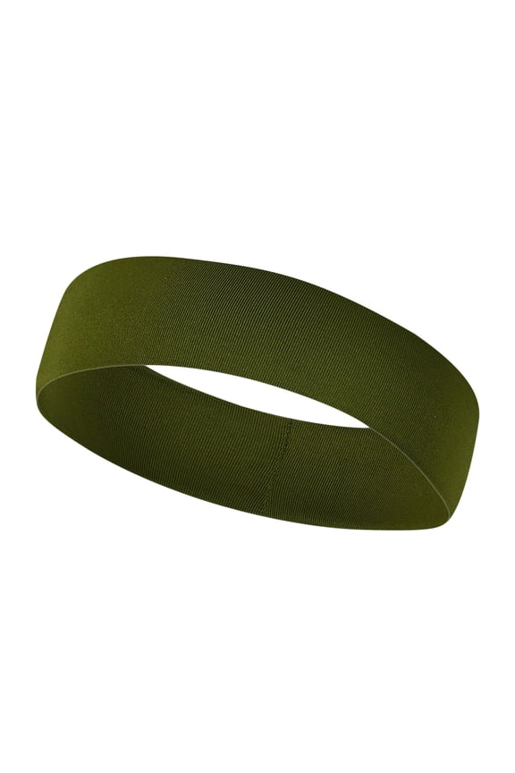 Elastic Hair Bands for Women Yoga Workout Running Sport Non Sweat Hair Wrap for Girls Army Green