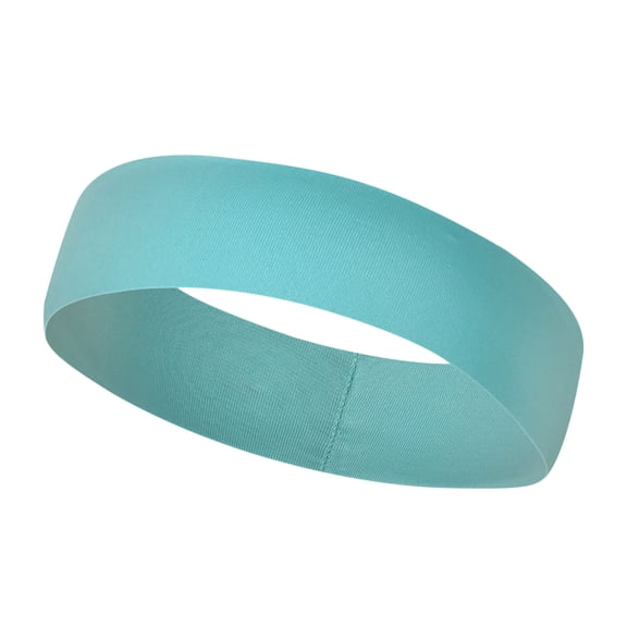 Ediodpoh Elastic Hair Bands for Women Yoga Workout Running Sport Non Sweat Hair Wrap for Girls Light Blue