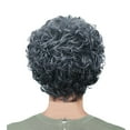 thumbnail image 1 of Riforla Fashion Women's Full Bangs Wig Short Wig Curly Wig Styling Cool Wig Wigs for Women Grey, 1 of 5