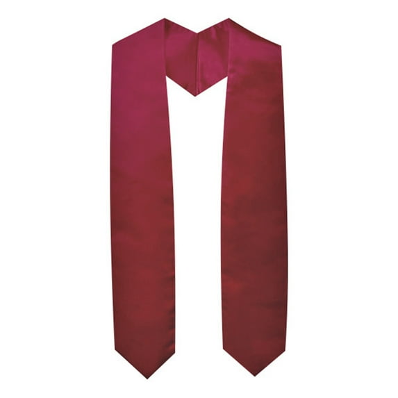 Ediodpoh Graduation Stole for Women Men Elegant Solid Color Academic Sash Shawl with Tassel for Gown 150cm Red