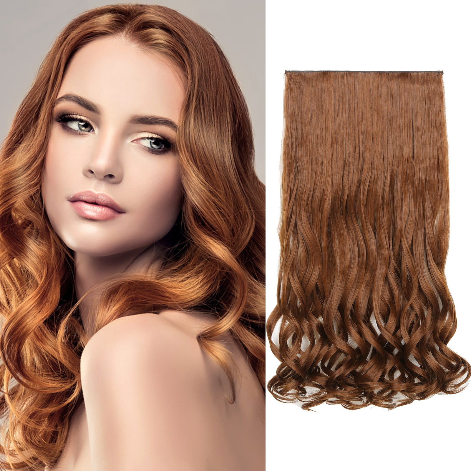 Ediodpoh Hair Extensions As Human Piece Hair Extension Curly Wavy