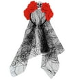 thumbnail image 1 of Ediodpoh Halloween Rose Flower Headband Day of The Dead Mexican Gothic Skeleton Lace Headdress For Red, 1 of 3