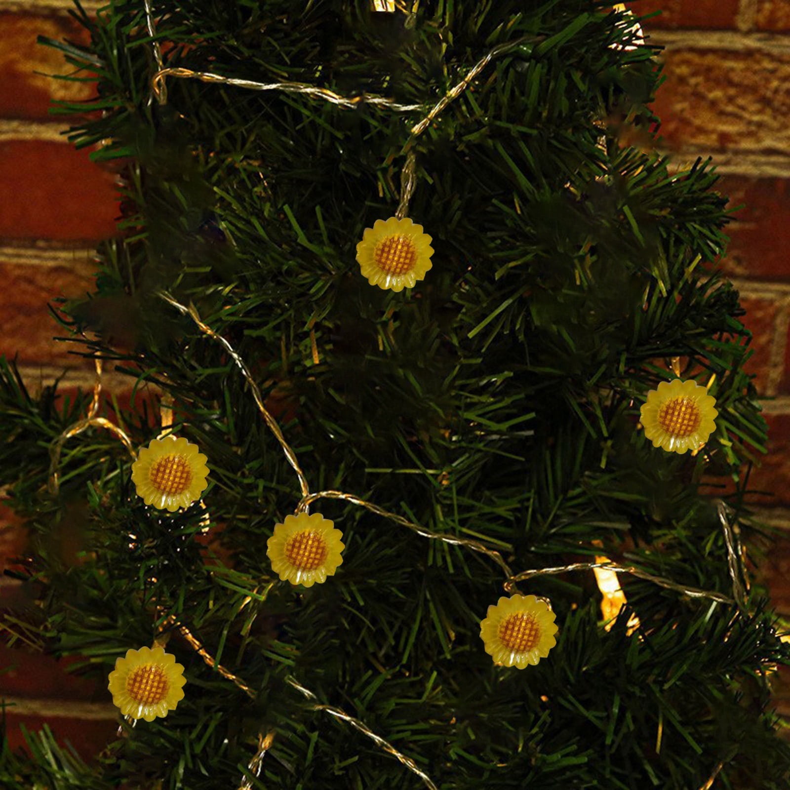 Ediodpoh LED Christmas Tree Light String Santa Cane Snowman Holiday