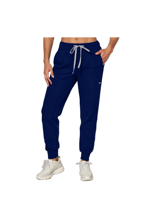 Ediodpoh Large Sized Workwear Casual Work Pants Women for Doctor and Summer Wear Loose and Comfortable Pants for Sports Navy XS