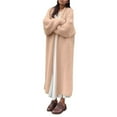 thumbnail image 1 of Ediodpoh Long Cardigan Sweaters for Women Belted Cozy Autumn Winter Sweater Casual European Style for Layering Khaki L, 1 of 4