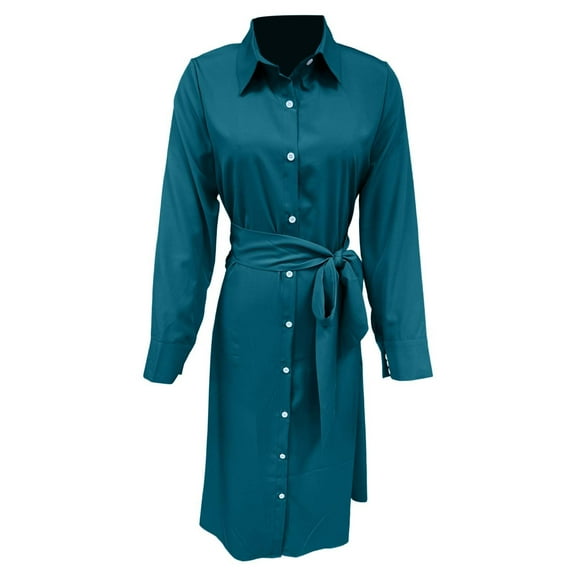 Ediodpoh Long Cardigan Sweaters for Women Elegant Solid Color Duster Coat Casual Loose Fit Knit Open Front Maxi Wrap Dress Green M