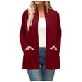thumbnail image 1 of Ediodpoh Long Cardigan for Women Fall Open Front Cardigan with Pockets Casual Duster Lightweight Knit Coat XL, 1 of 4