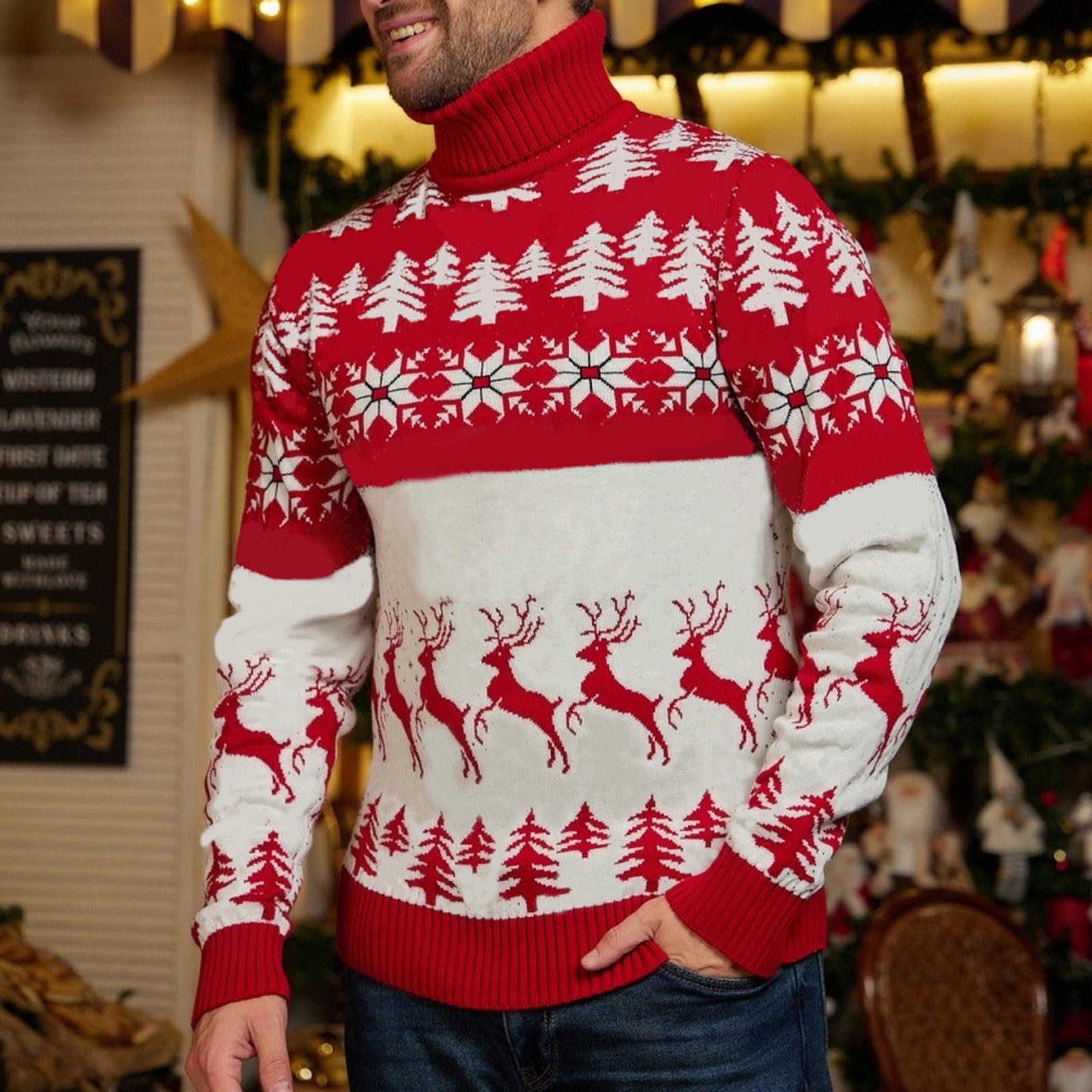 Christmas clearance sweater turtleneck