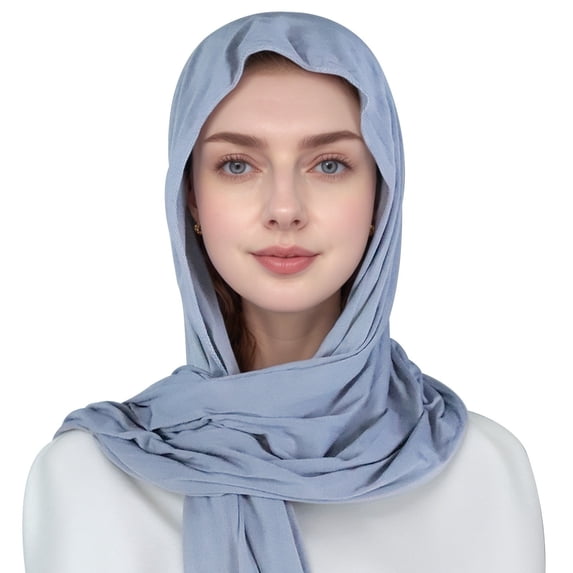 Fgnfyis Minimalist Layer Brim Head Scarf Turban Wrap Cap for Women Head Covering Soft and Comfortable Grey