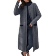 thumbnail image 1 of Ediodpoh Oversized Cardigans for Women Longline Knit Open Front Sweater Coat Casual Outwear for Everyday Fashion Grey, 1 of 4