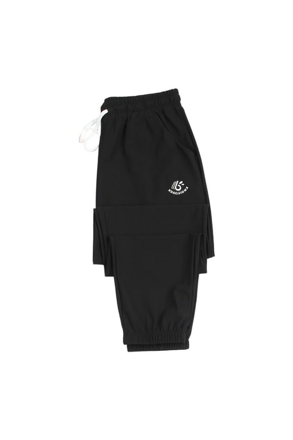 Oversized Sports and Leisure Pants Soft Breathable Design with Hidden Zipper Pockets for Everyday Comfort Womens Pants Black XXXL