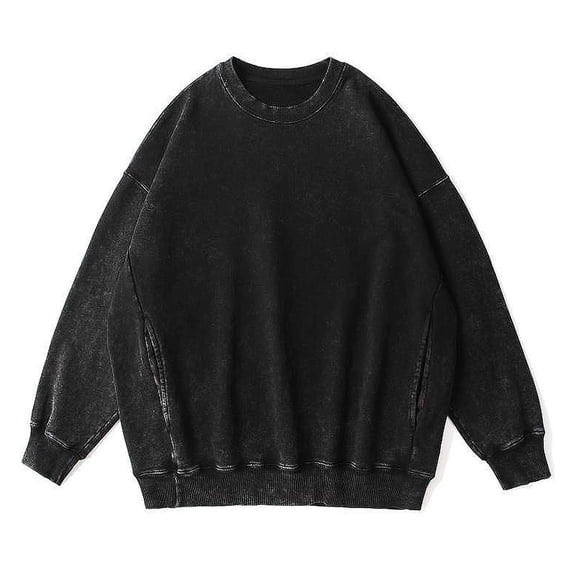 Ediodpoh Oversized Washed Pullover Hoodies for Women Loose Fit Baggy Basic Long Sleeve Sweatshirt Black L