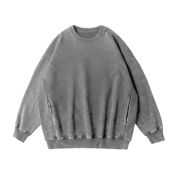 Ediodpoh Oversized Washed Pullover Hoodies for Women Loose Fit Baggy Basic Long Sleeve Sweatshirt Grey XXXL
