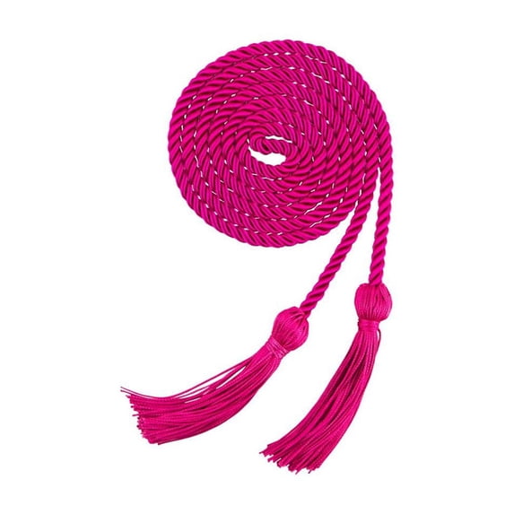 Riforla Pure Color Woven Graduation Honor Cord with Double Tassels Academic Stole Neck Sash for Gown and PhD RD3