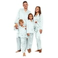 thumbnail image 1 of Ediodpoh Satin Pajamas PJ's Solid Family Matching Sleepwear Nightwear Pants Outfits Set Family Matching Pajamas Set for Women Silver XXL, 1 of 9