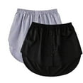 thumbnail image 1 of Ediodpoh Shirt Extenders for Women Shirt Half Length Mini Skirt Adjustable Layered Lower Sweep for Women Black XXXL, 1 of 9