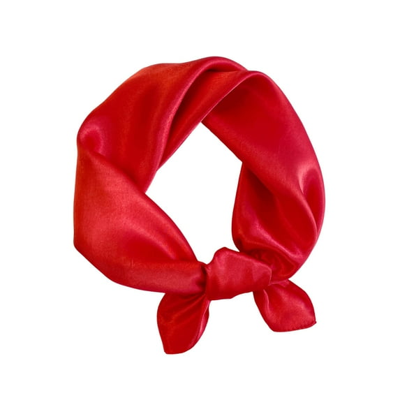 Ediodpoh Solid Color Neck Scarf for Work Holiday Performances and Daily Wear Versatile Accessory for All Seasons Red